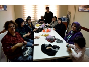 Fevzi Çakmaklı Kadınlardan Örgü Kursuna Yoğun İlgi