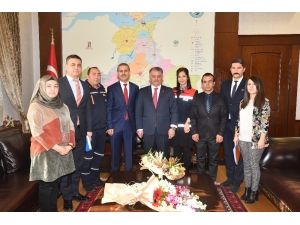 Afad Ekibi Balıkesir Valisi Ersin Yazıcı’yı Ziyaret Etti