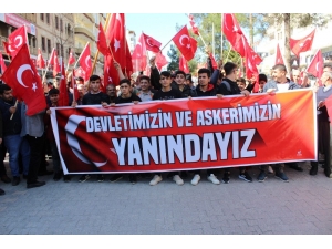 Kahta’da Binlerce Genç Şehit Ve Gaziler İçin Yürüdü