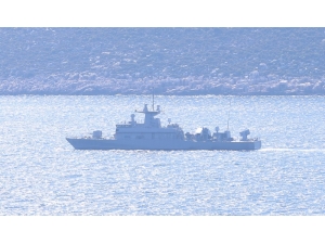 Yunan Savaş Gemisi Meis Adası Önlerinde