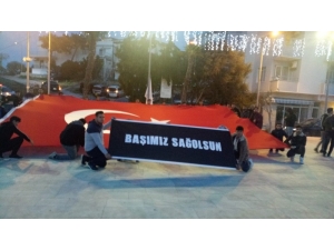 Datça Şehitler İçin Tek Yürek Oldu