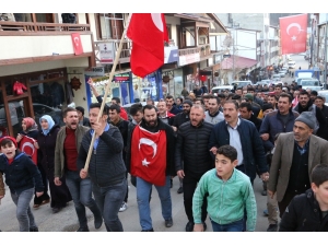 İspirliler Bahar Kalkanı Harekatı’na Destek İçin Yürüdü