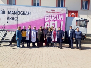 Gezici Kanser Tarama Tırı Sarıoğlan’da