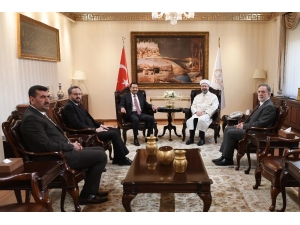 Diyanet İşleri Başkanı Erbaş, Suudi Arabistan Büyükelçisi El Khereiji’yi Kabul Etti