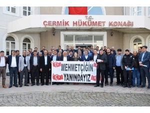 Çermik’te Mahalle Muhtarlarından Mehmetçiğe Destek