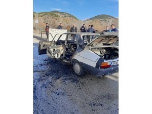 Seyir Halindeki Otomobil Yandı