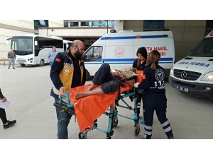 Fındık Bahçesini Temizlemek İçin Yaktığı Ateşte Yanarak Hastanelik Oldu