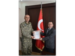 Tsk’dan Genel Sekreter Sümer’e Takdirname