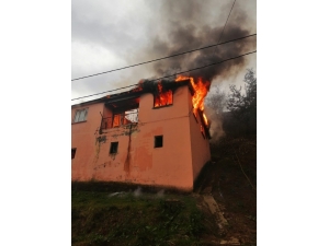 Giresun’un Eynesil İlçesinde Yangın