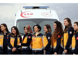 Kayseri’de Kadın Acil Sağlık Personeline Ambulans Sürüş Eğitimi