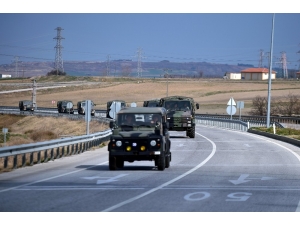 Edirne’ye Sevk Edilen Askeri Birlikler Kente Giriş Yapıyor