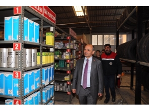 Başkan Söğüt Teknik Hizmetler Alanındaki Atölyeleri Gezdi