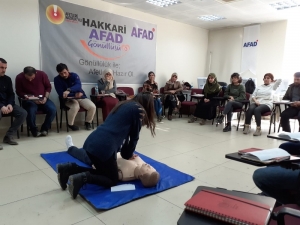 Hakkari Afad Gönüllülük Eğitimlerini Sürdürüyor