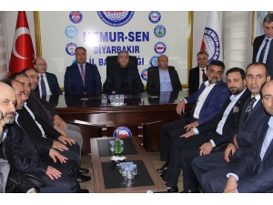Memur-sen Diyarbakır Şube Başkanı Ensarioğlu’na Ziyaret