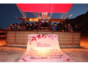 Nevşehir’de Kadınlar İlk Kez Balona Bindi