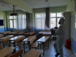 Sakarya’da Okullar Korona Virüs Tehdidine Karşı Dezenfekte Edildi