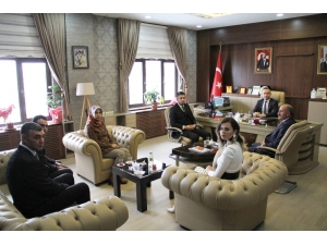 Adömyk Üyelerinden Milli Eğitim Müdürü Tekin’e Ziyaret