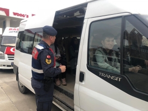 Jandarma Okul Servislerini Denetledi