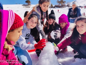 “Yeşilden Beyaza” Projesi İle İlk Defa Kar Gördüler