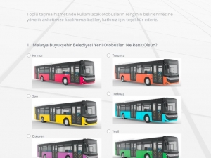 Yeni Alınacak Otobüslerin Rengi Anket İle Belirlenecek
