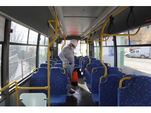 Bayburt’ta Toplu Taşıma Araçları Ve Dolmuş Durakları İlaçlanıyor