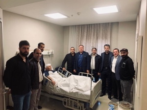 Başkan Ensarioğlu’ndan Sağlık-sen Şırnak Şube Başkanı Ucaş’a Geçmiş Olsun Ziyareti