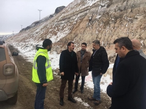 Kaymakam Koşal, Karakurt Barajı’nda İncelemelerde Bulundu