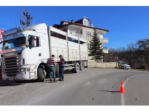 Ordu’da 29 Ağır Yük Aracı Trafikten Men Edildi
