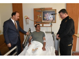 Vali Erin Saldırıda Yaralanan Bekçileri Ziyaret Etti