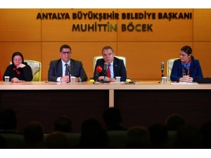 Başkan Böcek: " 2023 Yılı Sonuna Kadar Alt Yapıya 4 Milyar 160 Milyon Tl’lik Yatırım Yapacağız"