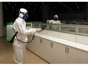 Aliağa’da Virüslere Karşı Dezenfekte Çalışması