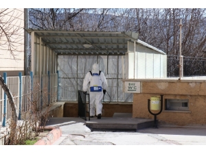 Ürgüp Belediyesinden Korona Virüsüne Karşı “İlaçlama” Tedbiri