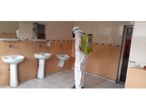 Büyükşehir Belediyesinden Okullara Dezenfekte Çalışması