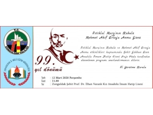 Mehmet Akif Ersoy, Zonguldak’ta Anılacak