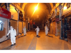 Tarihi Kapalıçarşı Koronavirüsüne Karşı Dezenfekte Edildi