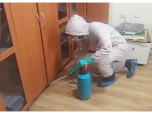 Çorum’da Okullar Korona Virüsüne Karşı Dezenfekte Ediliyor