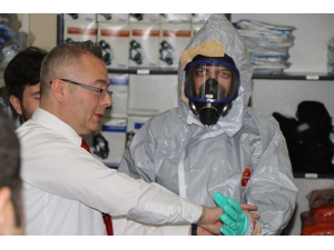 Kayseri’ De Hastane Çalışanlarına Tıbbı Farkındalık Kbrn Eğitimi Verildi.