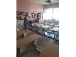Tarihi Kentte Okullar Dezenfekte Edildi