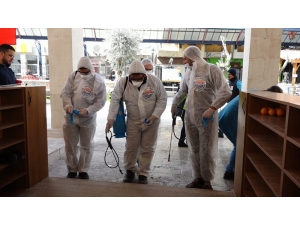 Marmaris’te Dezenfekte Çalışmaları Devam Ediyor