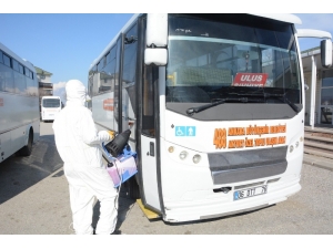 Akyurt’un Her Köşesinde Dezenfekte Çalışması Yapılıyor