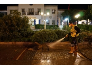 Bodrum Sokakları Köşe Bucak Dezenfekte Ediliyor