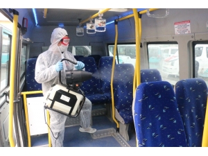 Konya’da 530 Minibüs Dezenfekte Edildi