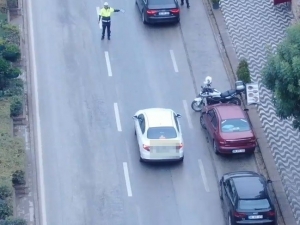 Eskişehir’de Dronlu Trafik Denetiminde İlginç Görüntüler