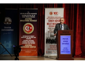 Edirne’de Tbmm’nin Açılışının 100. Yılı Uluslararası Sempozyumu Düzenlendi
