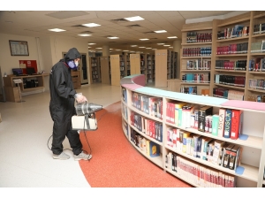 Paü Korona Virüsü Tehdidine Karşı Dezenfekte İşlemi Başlattı