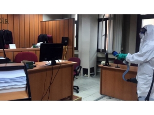 Bakırköy Adliyesi’nde Korona Virüs Temizliği