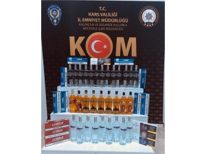 Kars’ta Kaçak İçki Ele Geçirildi