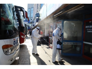 15 Temmuz Demokrasi Otogarı Korona Virüse Karşı Dezenfekte Edildi