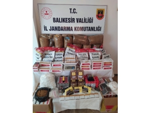 Manyas’ta Kaçak Tütün Operasyonu