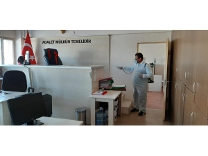 Ayvalık’da Korona Virüs Temizliği